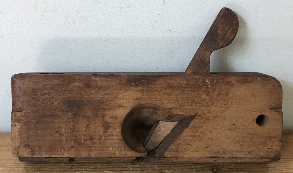 Vintage Antique Wood Hand Plane 7/8th Side Round Molding Blade No 177 Maple